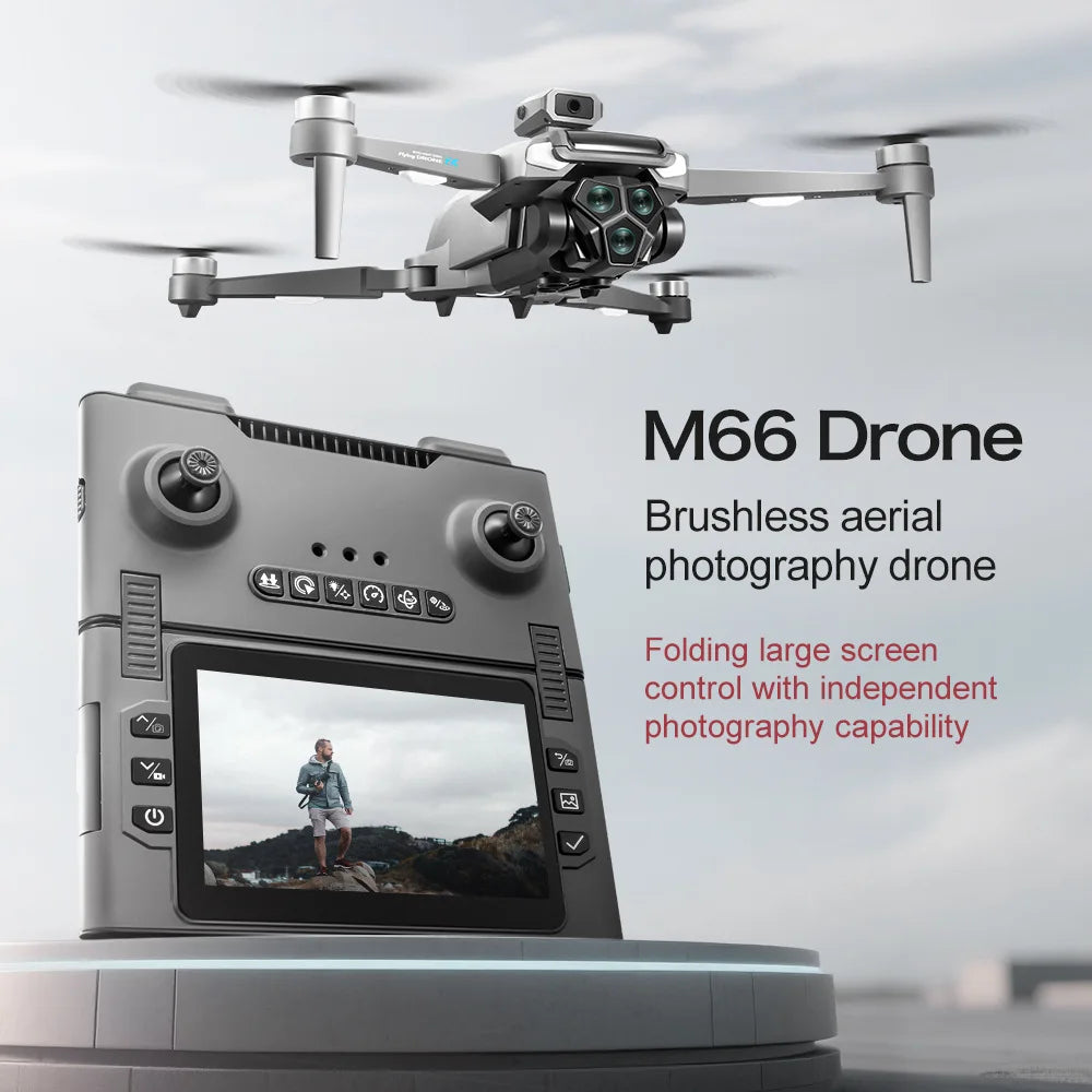 M66 Foldable Camera Drone with Screen Remote