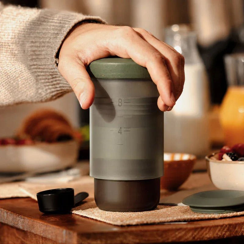 Coffee Anywhere, Anytime — WACACO Prestina All-in-1 Portable French Press | Foldable Manual Brewer for Camping, Hiking & Travel