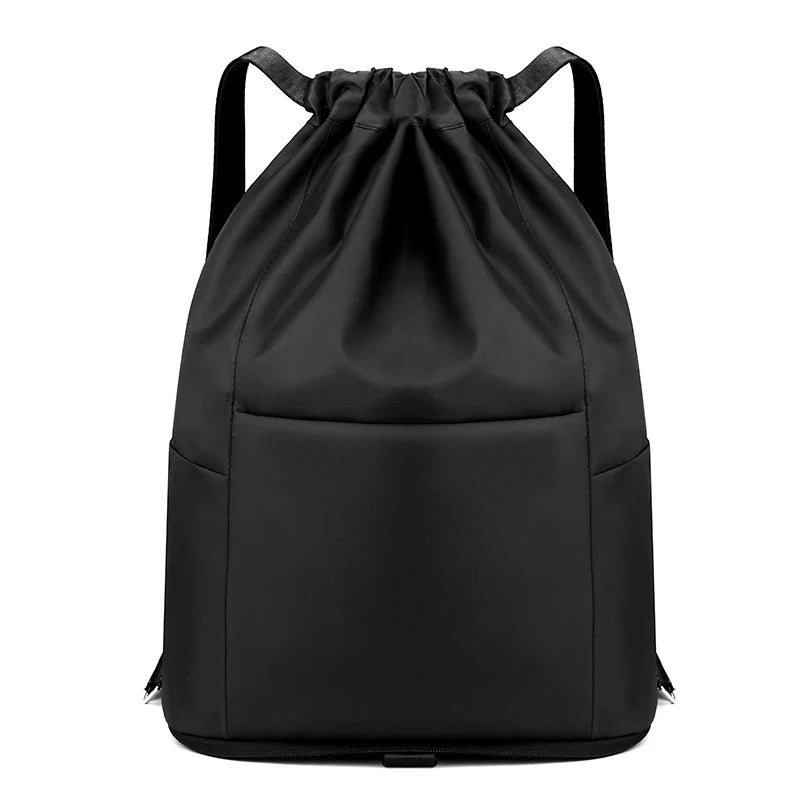 Women's Drawstring Backpack – Foldable Nylon Daypack
