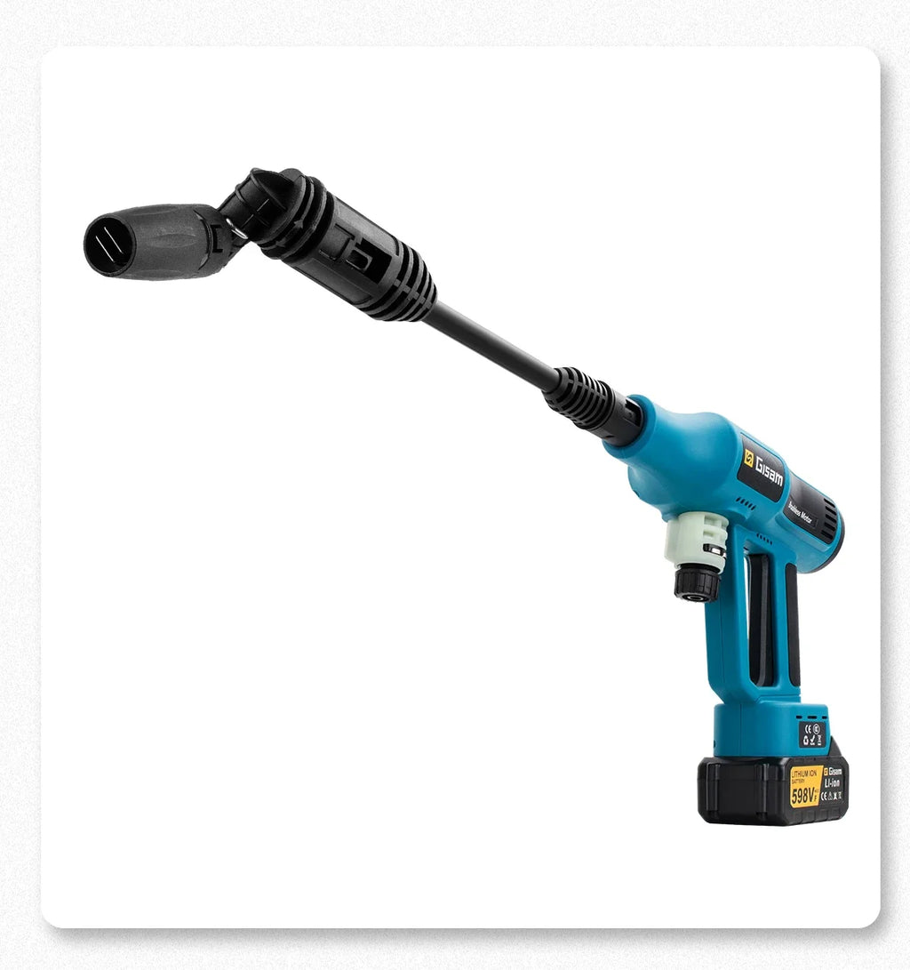 250 Bar Brushless Electric Pressure Washer Gun – 4-Speed Digital, 7L/min, Makita 18V Compatible, Foam Cannon Kit