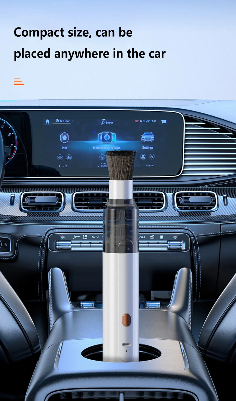 Mini Handheld Vacuum Cleaner – 3-in-1 Car & Desk Cleaner