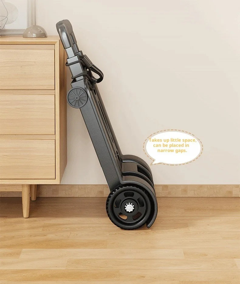 Folding Luggage Trolley – Portable Travel & Shopping Cart