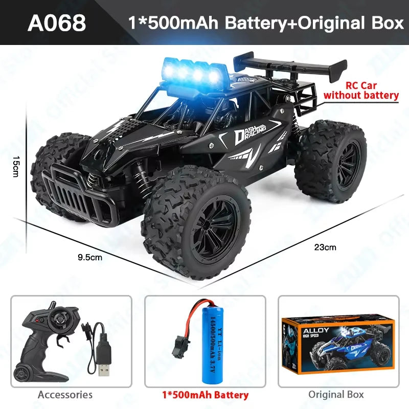 ZWN DK087 1:16 Scale 2WD RC Off-Road Climbing Car with LED Lights – Boys & Girls Gift