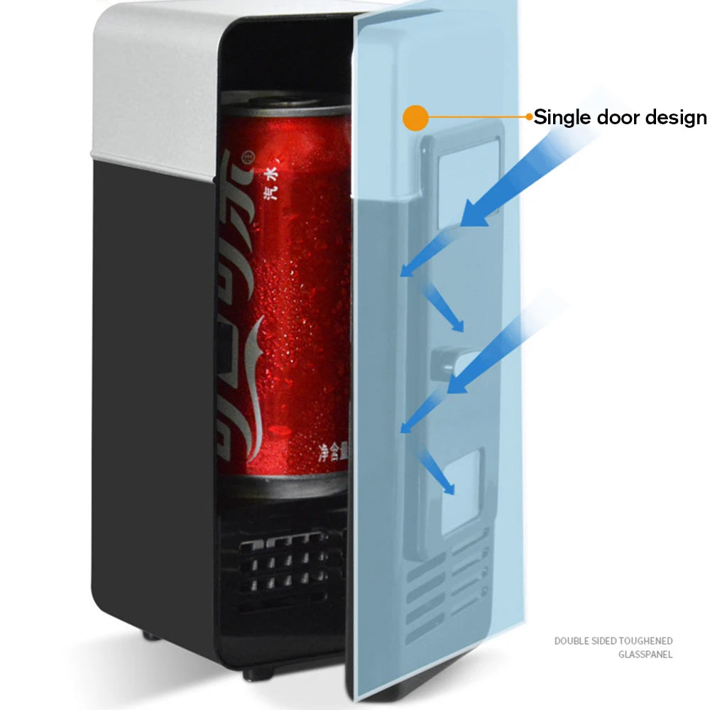 USB Mini Portable Refrigerator – Beverage Cooler & Warmer for Car, Laptop & Office