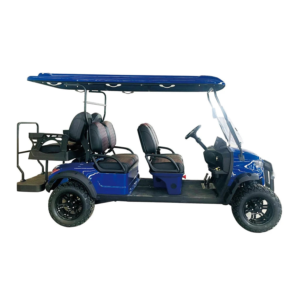 Electric Golf Cart — 6 Seater 4-Wheel Drive Luxury Model, 48V, 30–50 km/h, 70–90km Range