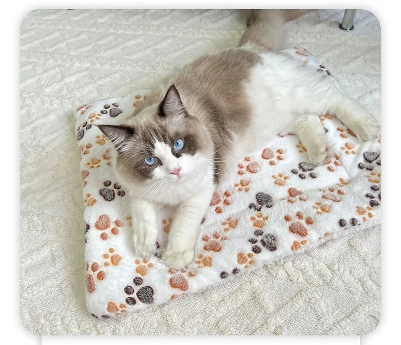 Flannel Pet Sleeping Mat – Soft Dog & Cat Bed Cushion, Puppy Sofa Mattress, Small to Large Dogs