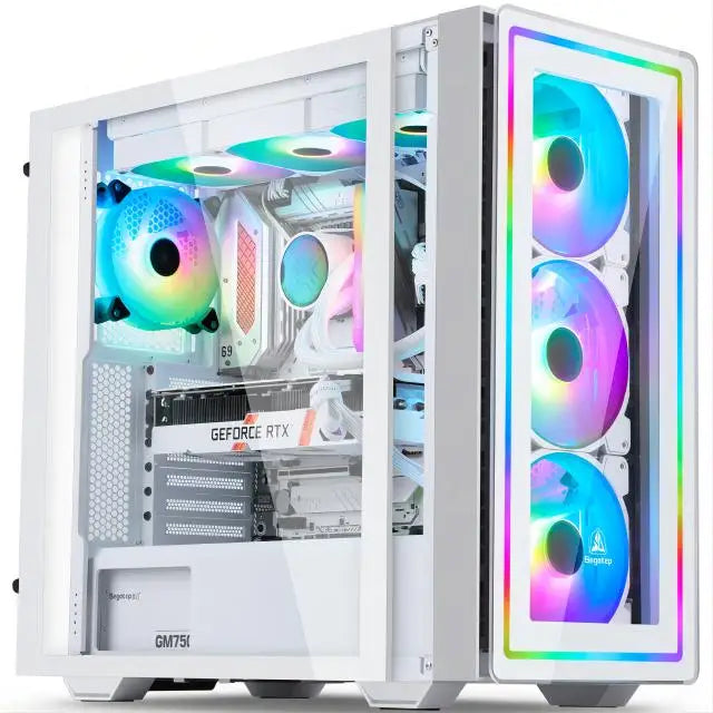Aotesier Gaming Desktop PC – Intel i7 Core, 8GB/16GB RAM, 256GB SSD, Tempered Glass, Win10