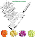 Manual Vegetable Slicer & Grater with Interchangeable Blades