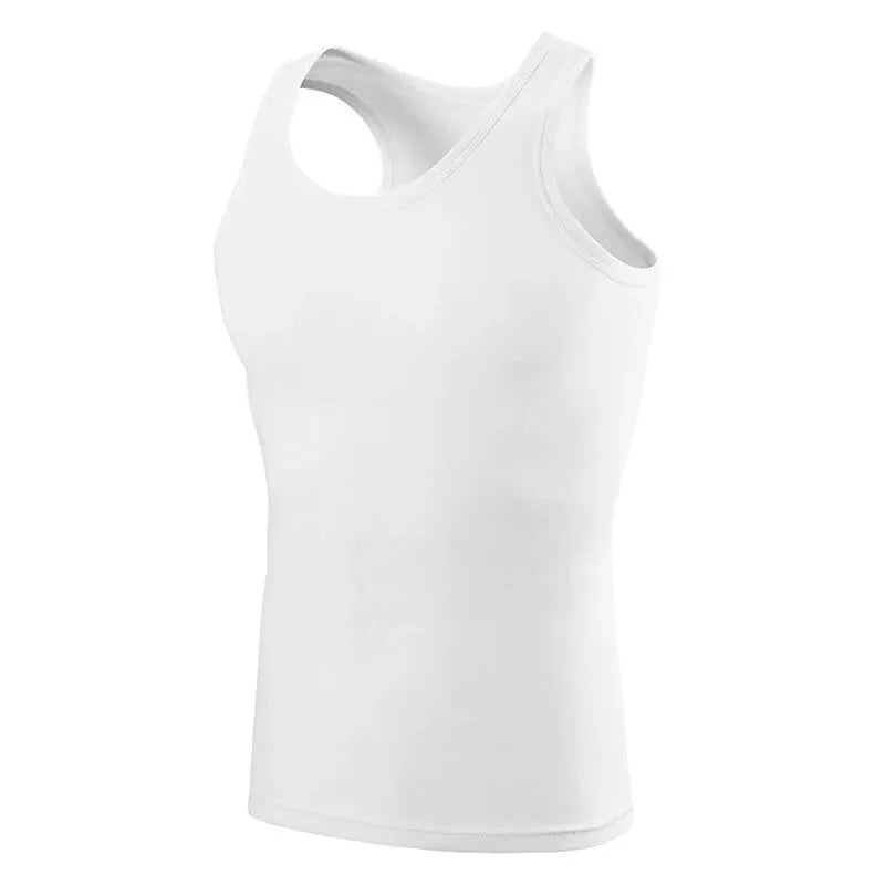Men's Cotton Sleeveless Vest 3-Pack — Casual Fitness Sports Tank Top