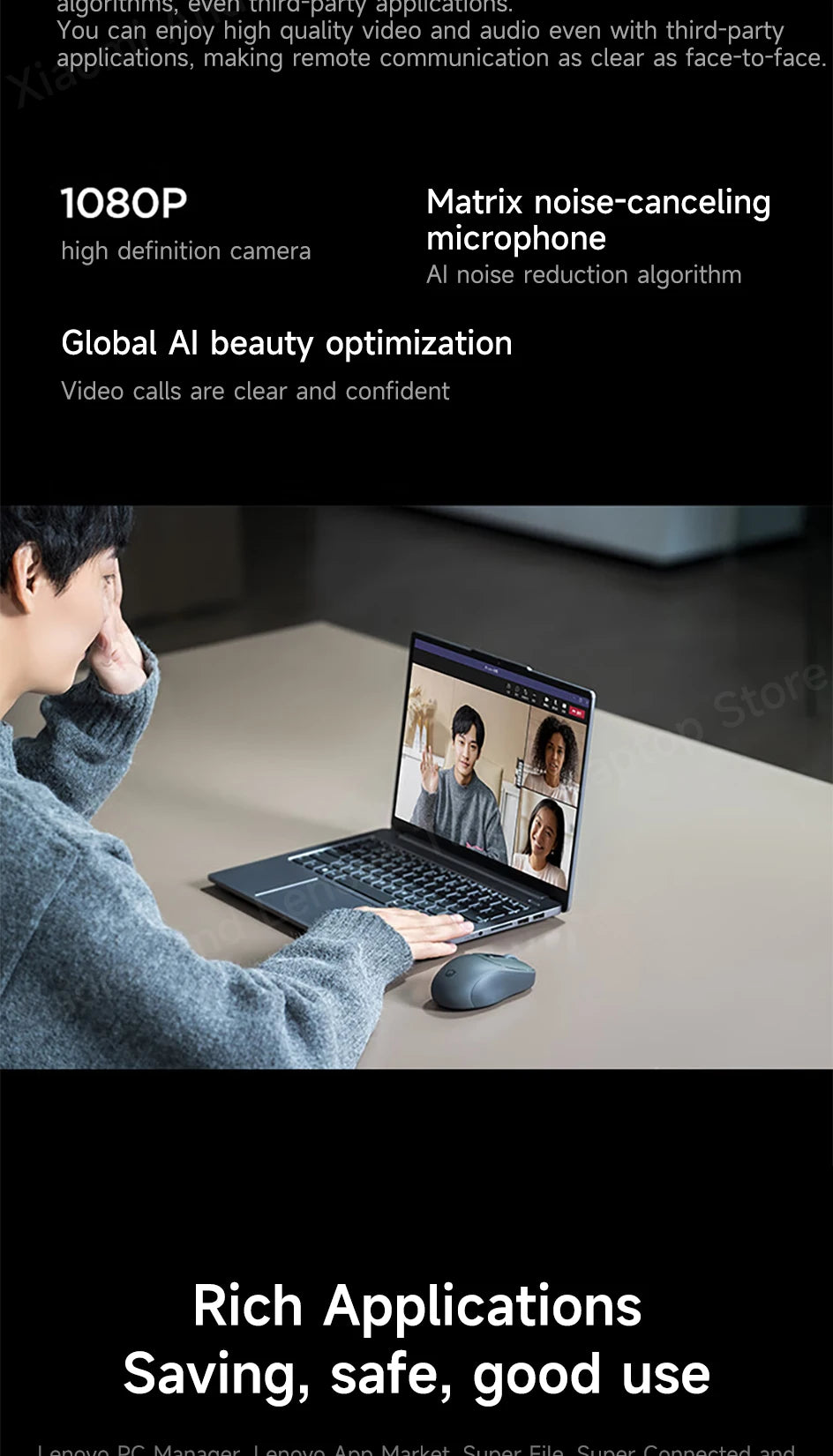 Lenovo Xiaoxin Pro14 2024 – 14" 2.8K 120Hz OLED, AMD Ryzen 7 8845H, Up to 32GB LPDDR5, 2TB PCIe 4.0 SSD