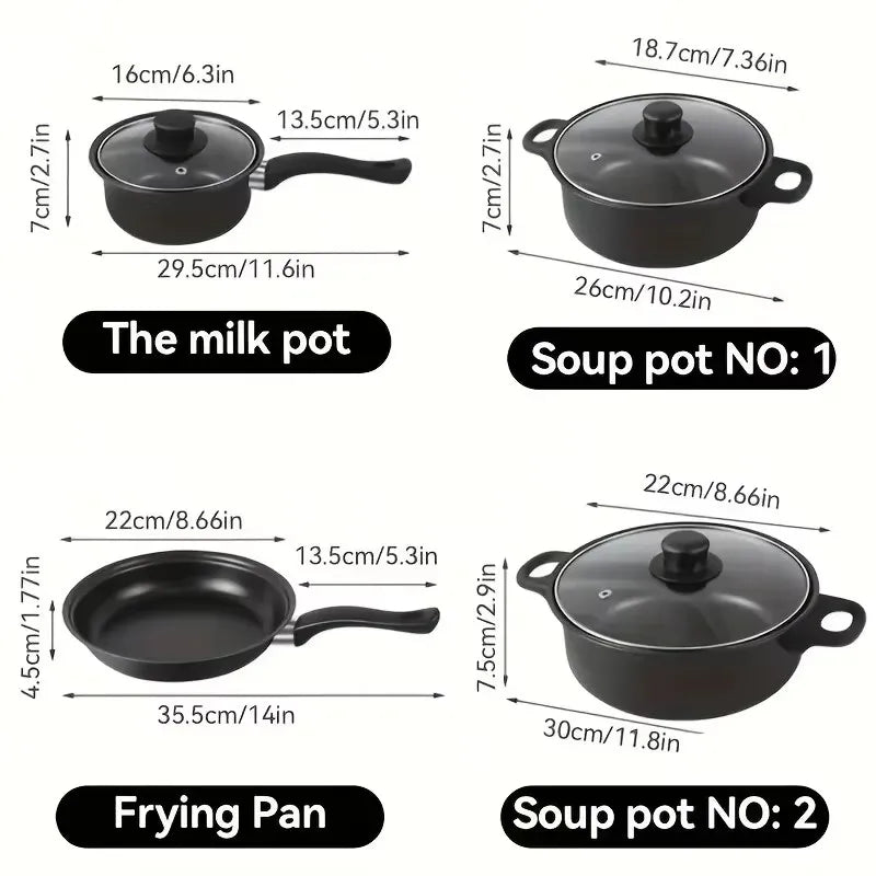Nonstick Cookware Set – Induction Pots, Pan & Utensils