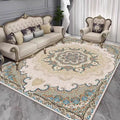 French Retro Persian Carpet – Crystal Velvet Non-Slip Large Area Rug for Living Room & Bedroom