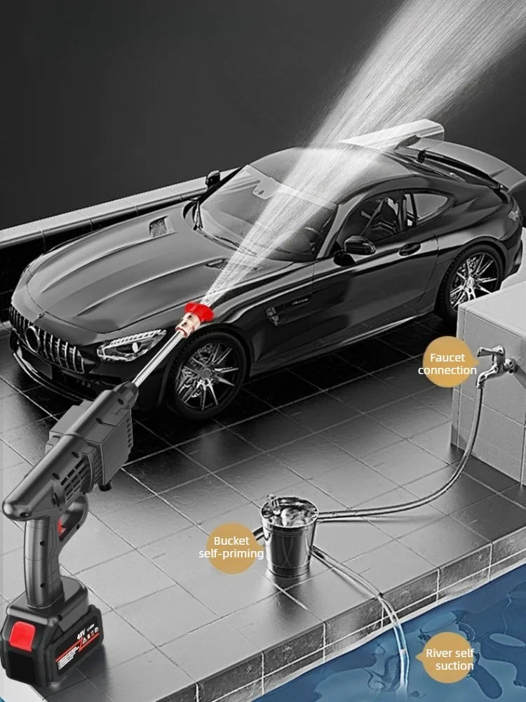 Cordless Pressure Washer – Self-Priming & Adjustable Spray