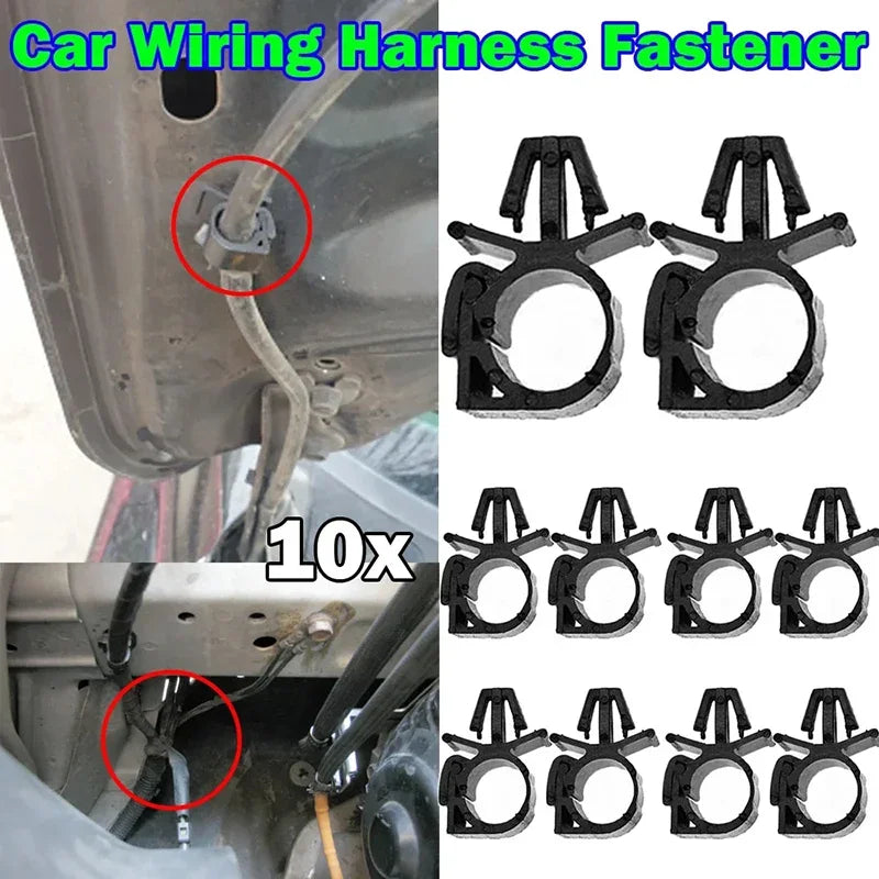 Car Wiring Harness Cable Fastener Clips — 10 Pack