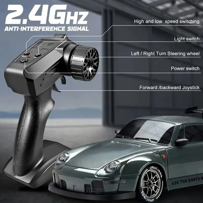 1:24 Scale 4WD RC Drift Car – High Speed Electric Racing Car for Kids & Adults