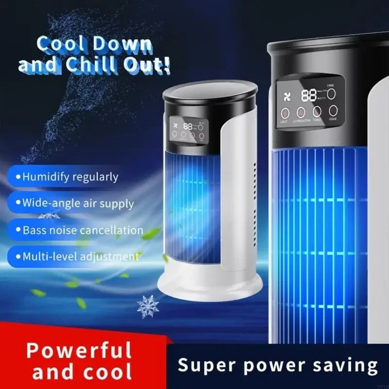 6-Speed Portable Evaporative Air Cooler — Cooling Fan Blower for Personal & Room Use