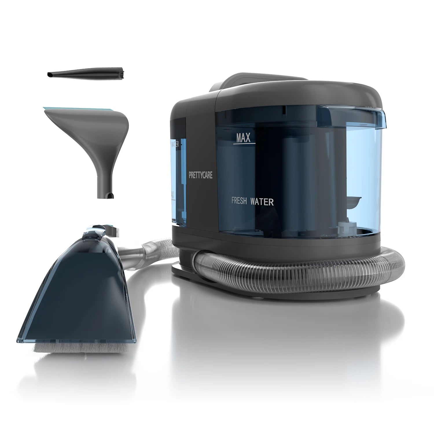 PrettyCare PC808 Cordless Carpet & Spot Vacuum Cleaner — 1.4m Hose, 30-Min Runtime, Wet Sprayer for Sofa & Car