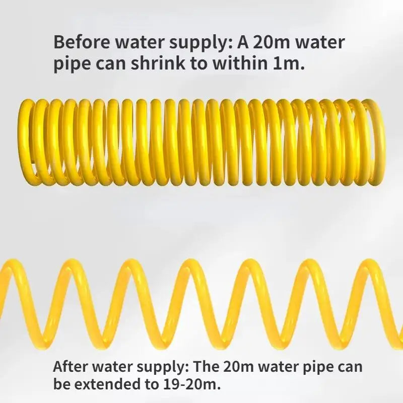 Telescopic Car Wash Gun with High-Pressure Nozzle – Extension Hose Set for Pressure Cleaner, 10m–20m Options