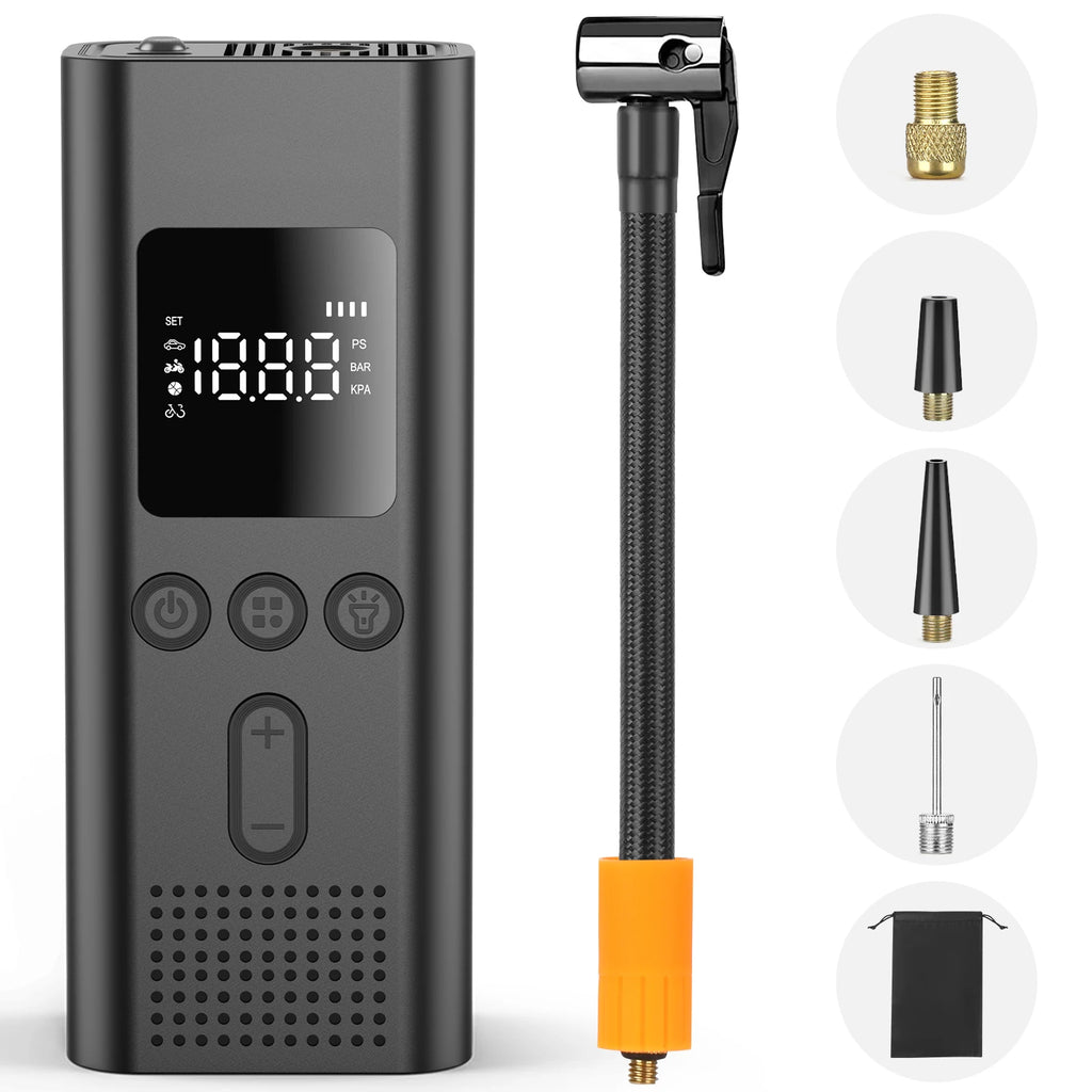 Portable Tire Inflator with Digital Gauge, 150 PSI