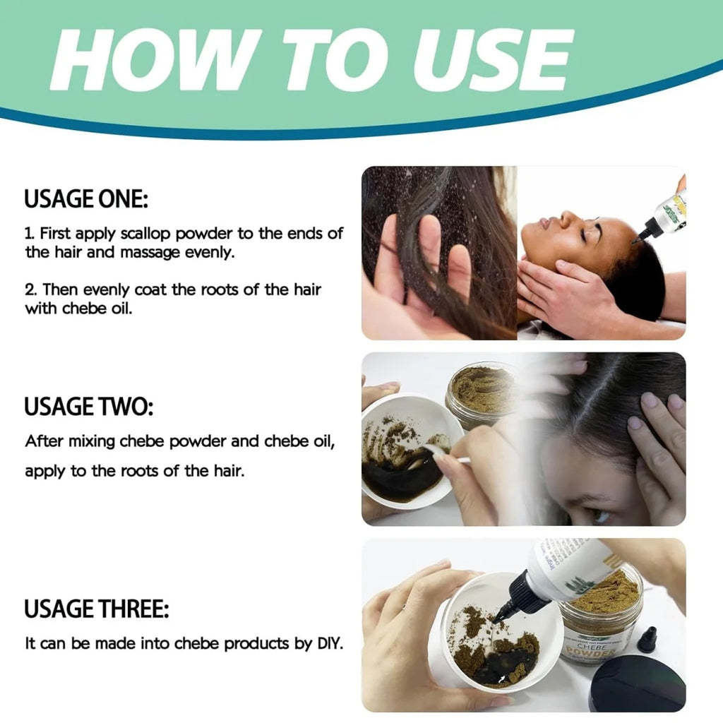 GOIPLE Chebe Hair Care Products Deep Nourish & Moisturize Conditioner Smoothing Anti-loss Breakage Hair Oil or Butter or Powder