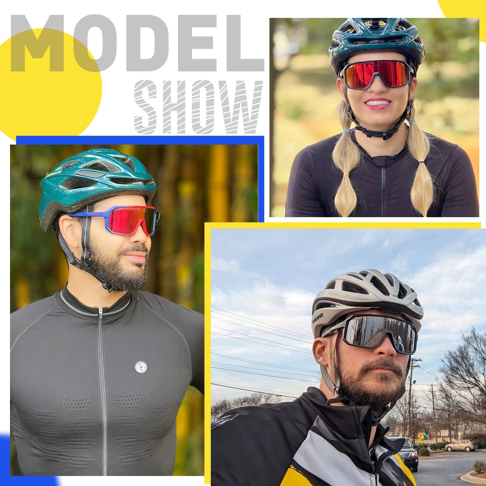 SCVCN Cycling Sunglasses — UV400 Polarized Sports Eyewear for Men & Women
