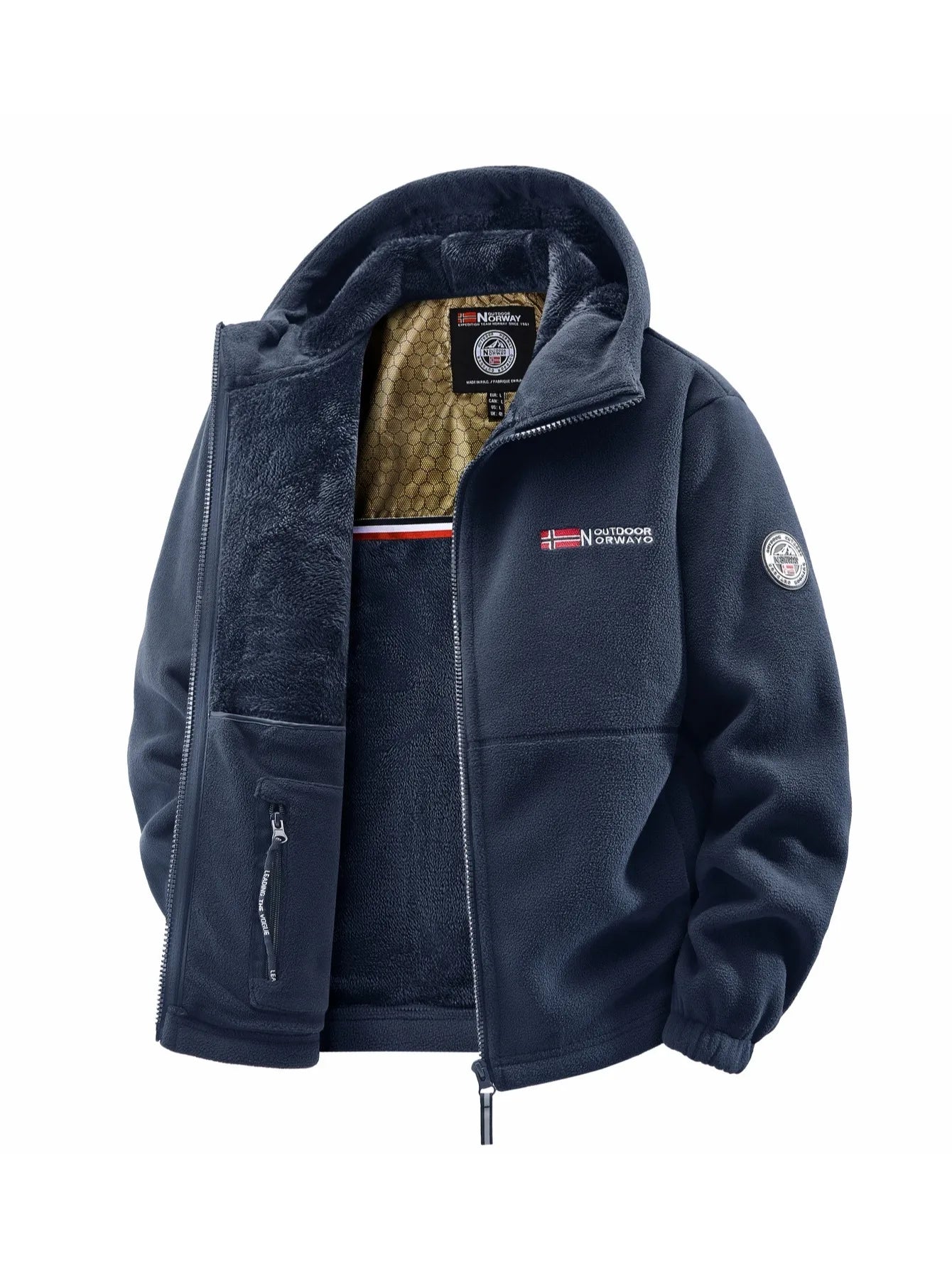Men's Hooded Outdoor Fashion Jacket — Casual Windbreaker & Streetwear Jacket