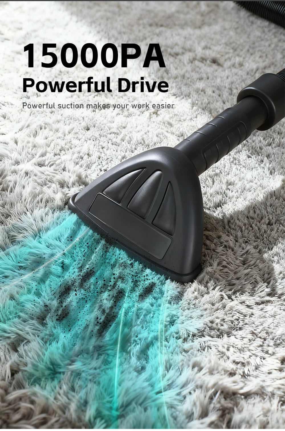 Brushless Cordless Wet/Dry Vacuum – Compatible with DeWalt 12V–24V Batteries (Tool Only)