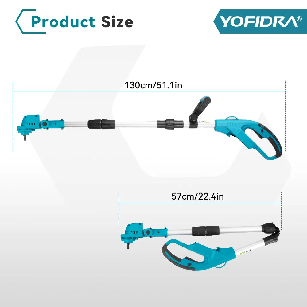 YOFIDRA 9" Brushless Cordless Electric Lawn Mower