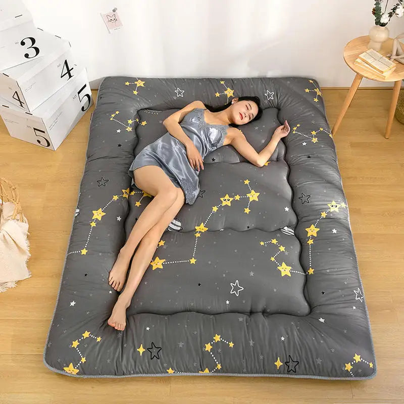 Japanese Thickened Tatami Floor Mat – Soft Cushion, Foldable Lazy Home Sleeping Pad, Bedroom Artifact