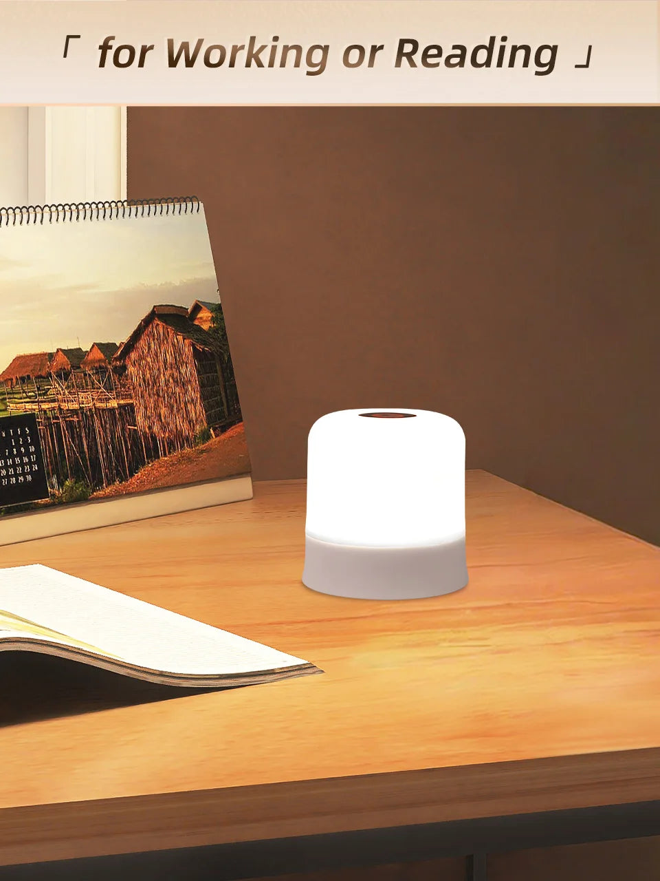 RGB Touch Night Light – Rechargeable Dimmable Table Lamp with Remote for Bedroom & Living Room