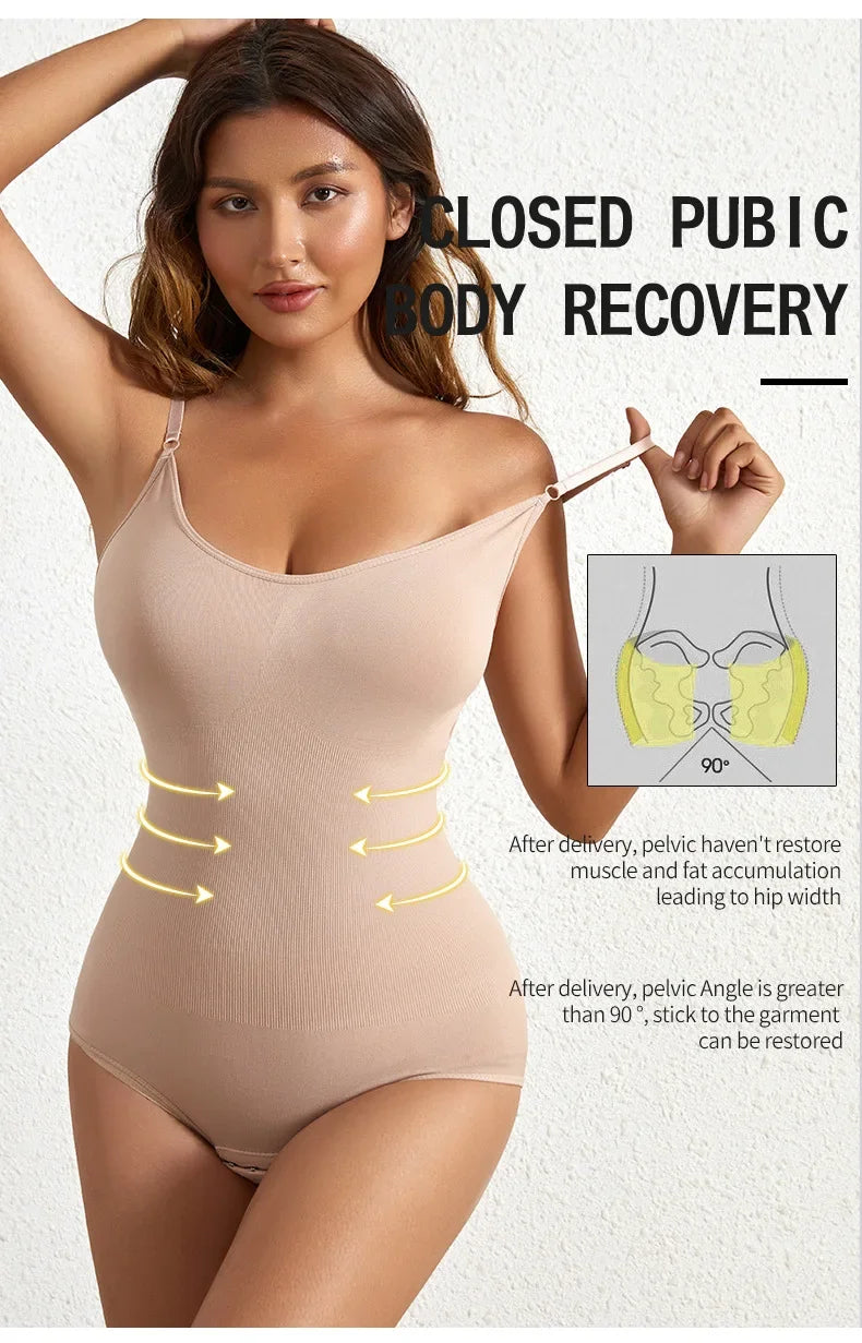 Seamless Tummy Control Butt-Lifting Bodysuit Shaper — Everyday Shapewear for Women