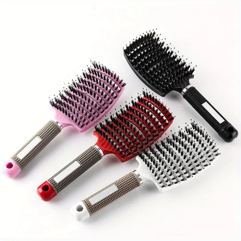 Scalp Massage Hair Brush – Professional Detangling Tool for Wet & Curly Hair