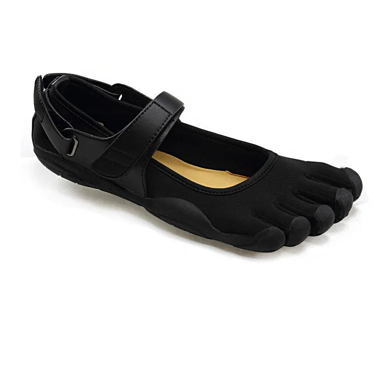 Unisex Five-Toe Shoes – Lightweight Leather Quick-Dry Hiking & Upstream Sneakers