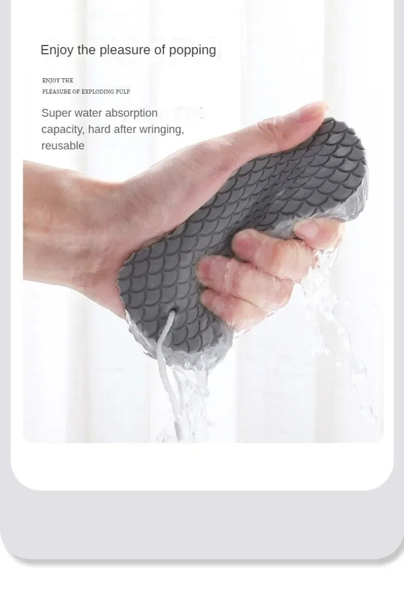 Soft Sponge Body Scrubber for Baby & Adults – Exfoliating Bath Scrub Sponge & Dead Skin Remover
