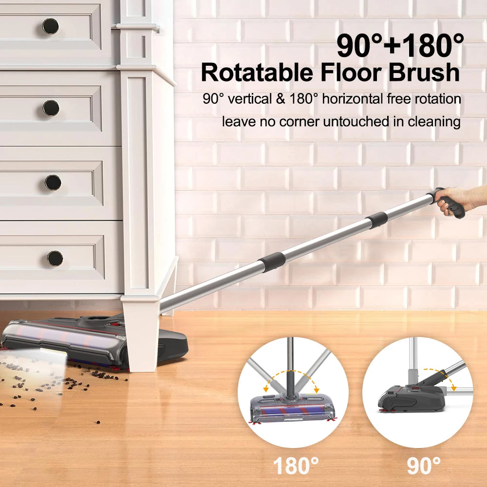 Electric Sweeper Carpet Cleaner — Wireless Portable Handheld Floor Sweeper & Rotating Electric Floor Mop for Home