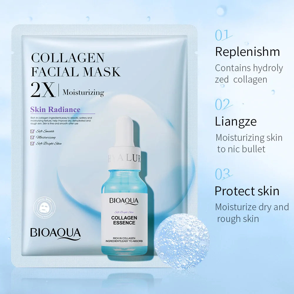 BIOAQUA Centella Collagen Hydrating Face Masks — 20 Pack