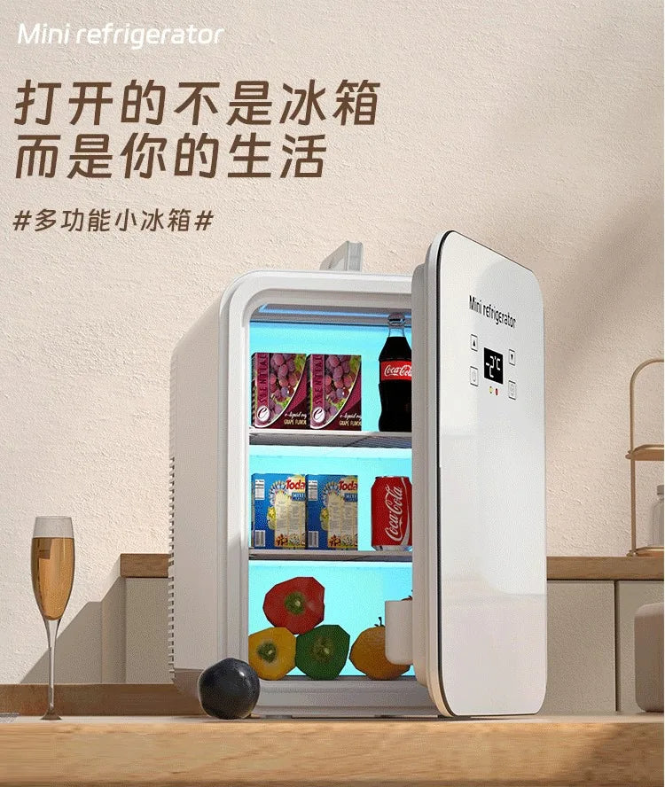 220V Portable Mini Freezer – Car & Home Refrigerator for Travel, Dorm & Office