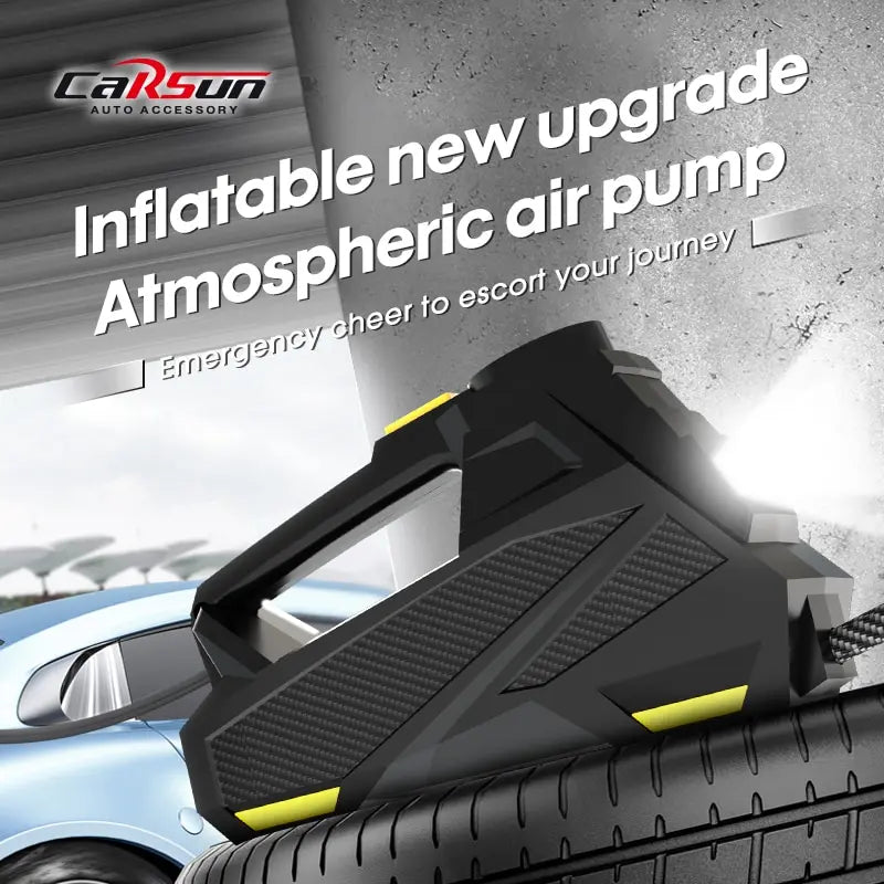 CARSUN 12V Corded Tire Inflator with Digital Gauge