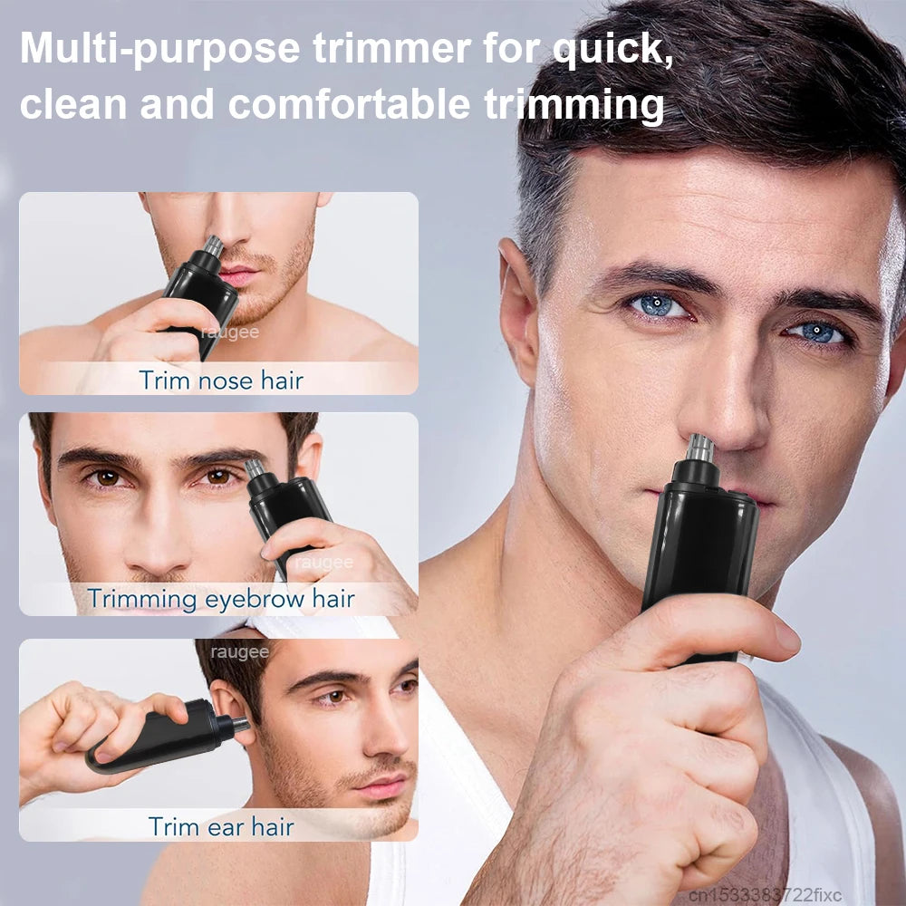 2-in-1 Rechargeable Waterproof Nose & Ear Hair Trimmer