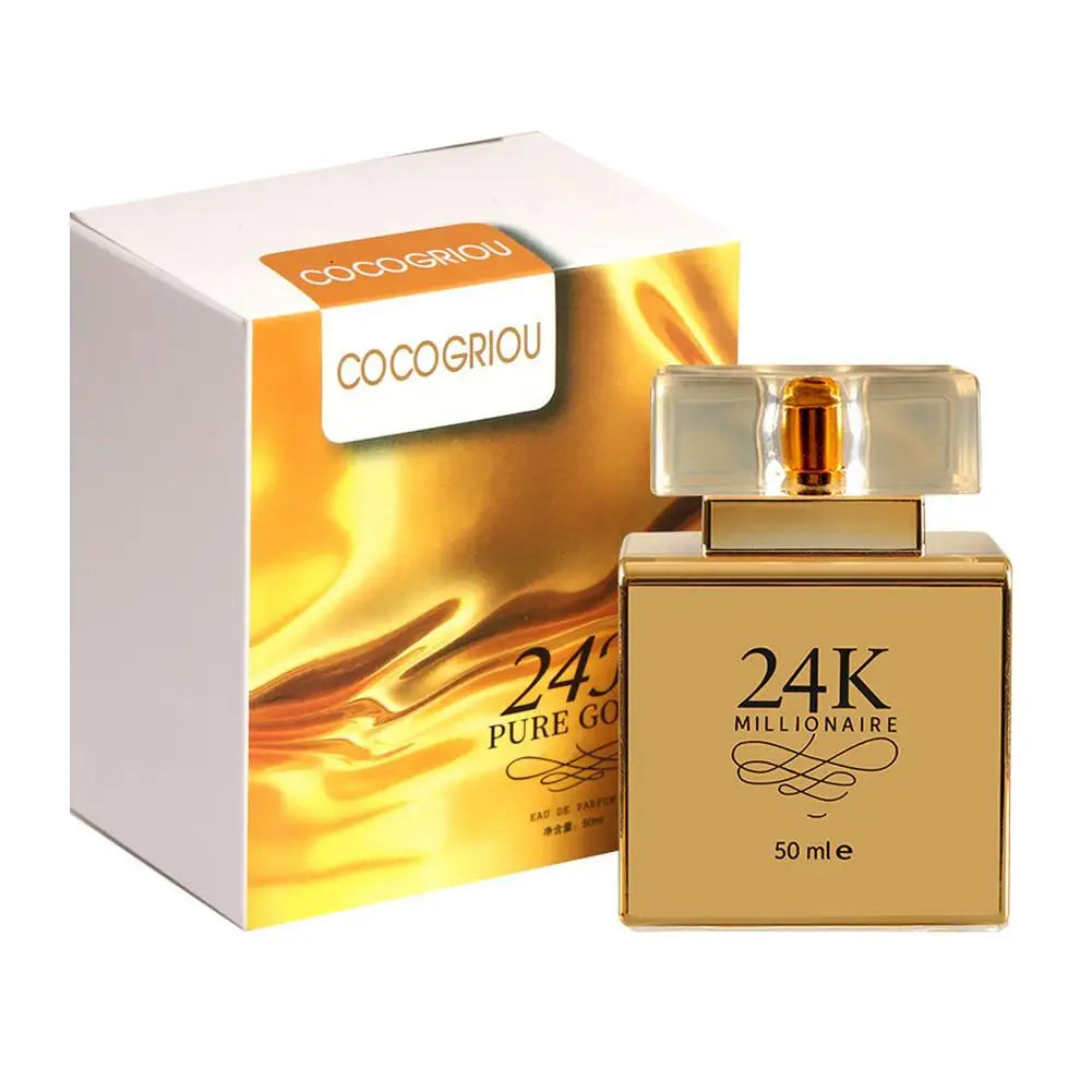24K Gold Luxury Women's EDP 50ml – Floral Fruity Long-Lasting Fragrance