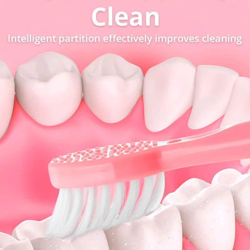 Tongwode Sonic Electric Toothbrush for Adults – Soft Bristle, IPX6 Waterproof, 3 Brush Heads