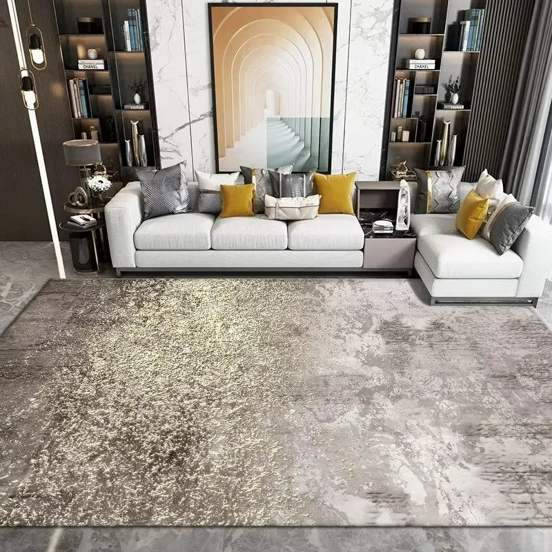 Nordic Geometric Large Area Rug – Washable Non-Slip Carpet for Living Room & Bedroom