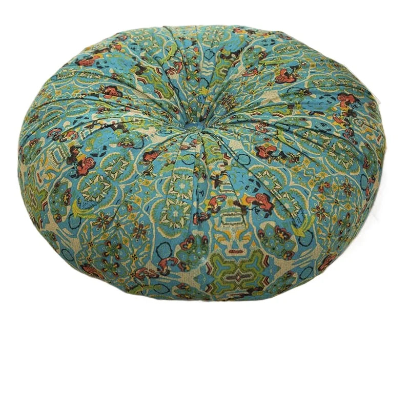 Bohemian Floor Cushion – Thickened Cotton Linen Moroccan Tatami Mat & Window Seat Pillow