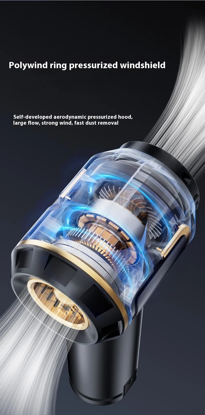 SUITU Cordless Handheld Car Vacuum and Dust Blower