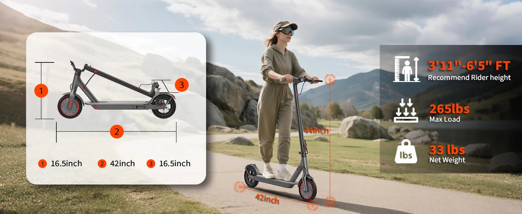 AOVOPRO ES80 Electric Scooter — 350W Motor, 19 MPH, 10.5Ah Battery, Smart App, Foldable