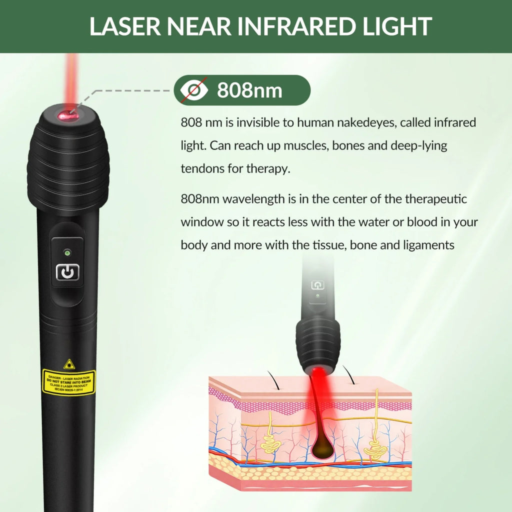 500mW IR Laser Acupuncture Pen – Electric Needle Therapy for Pain Relief & Management