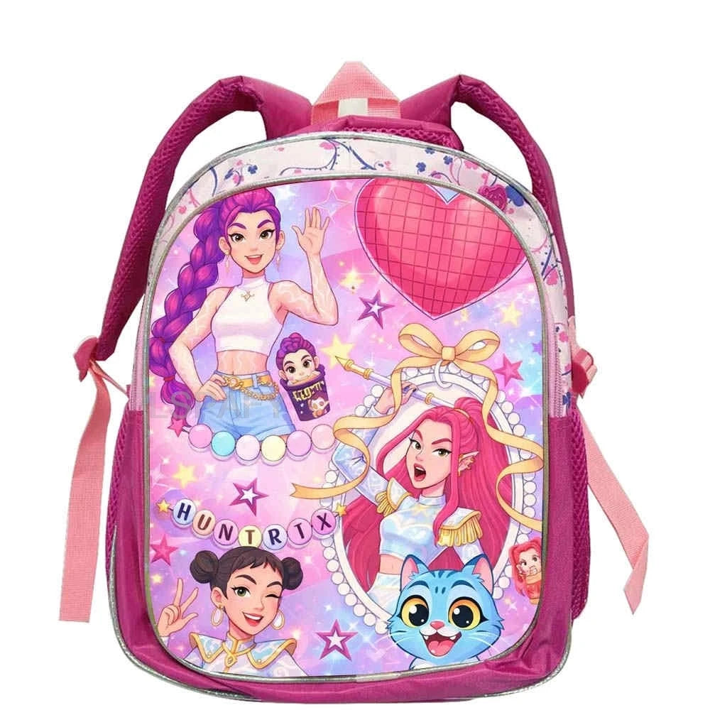 KPop Character Kids Backpack – Lightweight 12-Inch School Bag