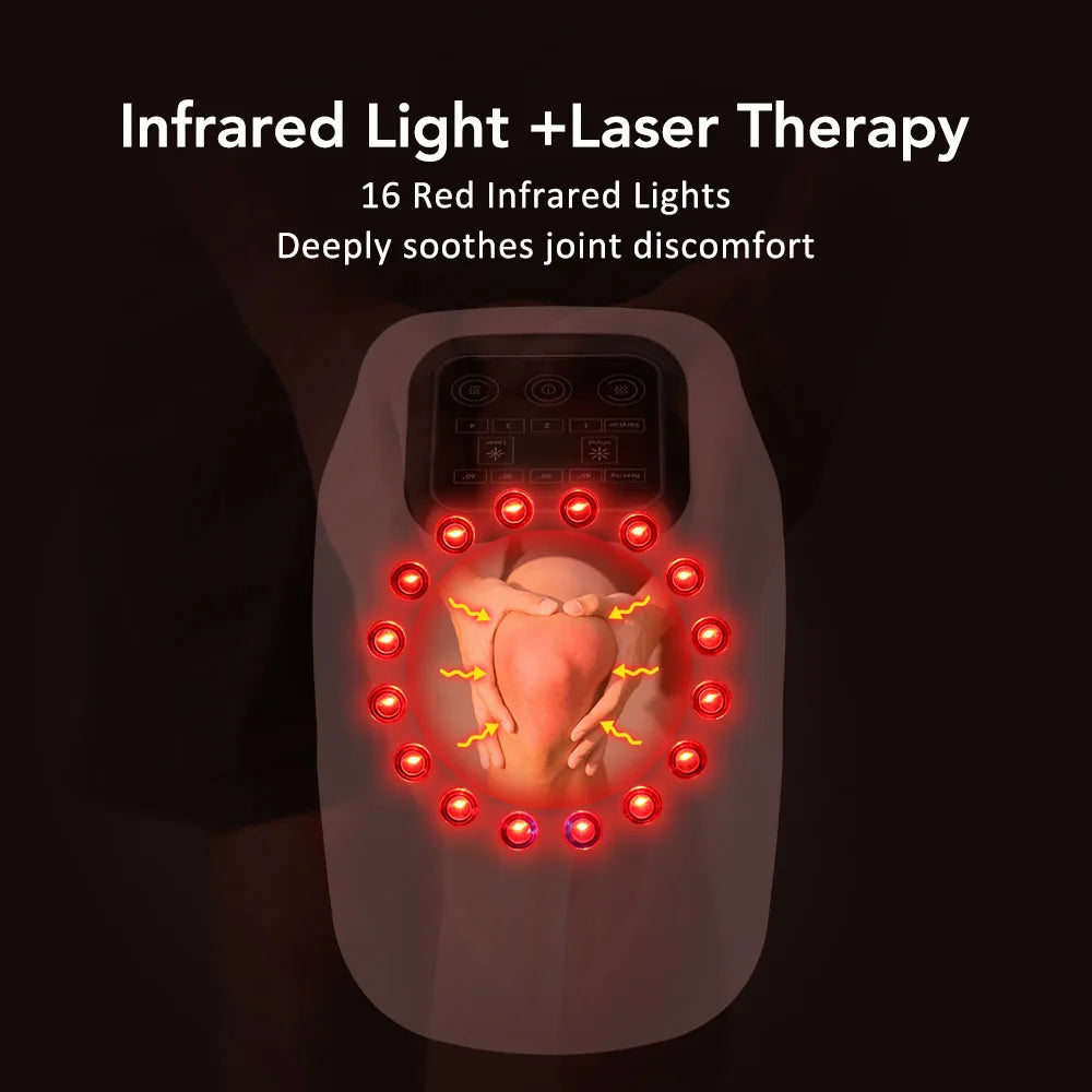 Smart Heating Knee Massager – Vibration & Red Light Therapy for Knee, Elbow & Shoulder