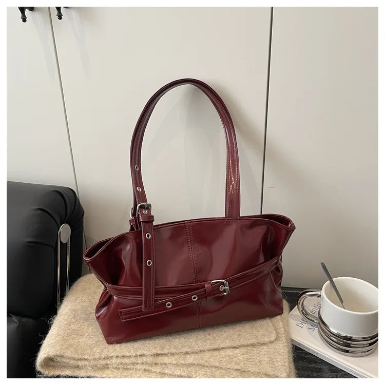Large Capacity Women's Retro Tote Shoulder Bag