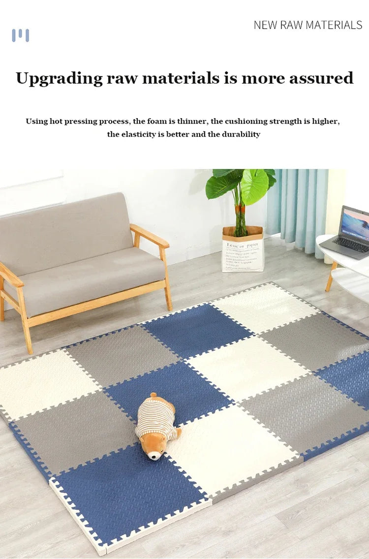 Baby Puzzle Floor Play Mat – EVA Foam, 8-16 Piece Kids Carpet, Educational Toy, 30x1cm Tiles